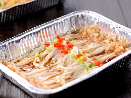 天山锡纸烤金针菇